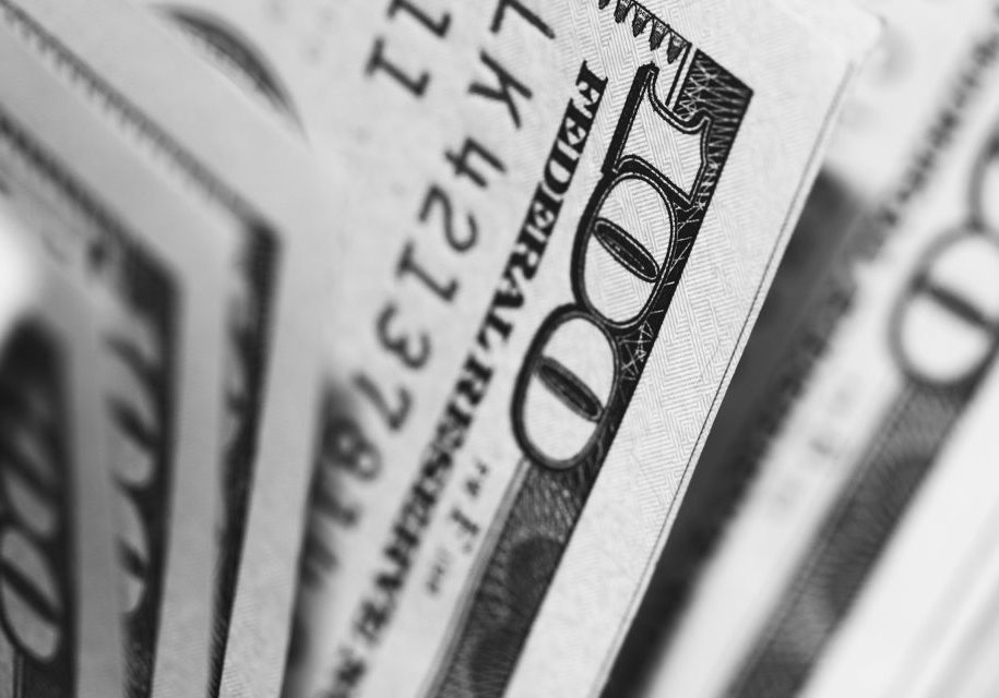 crisp hundred dollar bills money